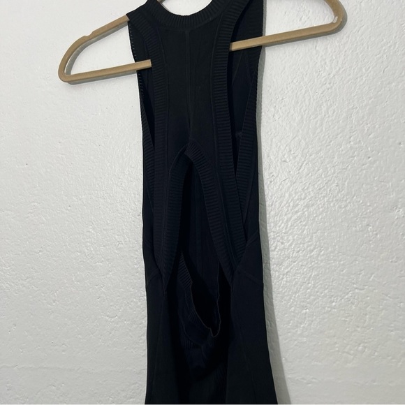 A.L.C. Barrett Racerback black fit and flare dress - Picture 5 of 8